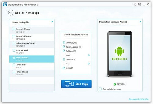 Wondershare MobileTrans 8.2.3 Crack + Registration Code Download
